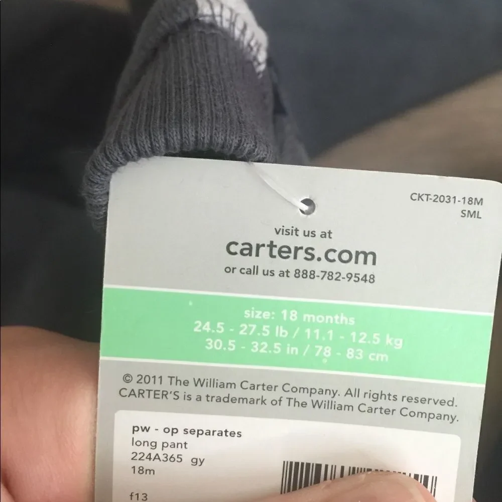 Carters boy pants